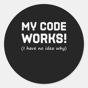 Programmieren von My Code Works Runder Aufkleber