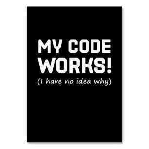 Programmieren von My Code Works Tischnummer