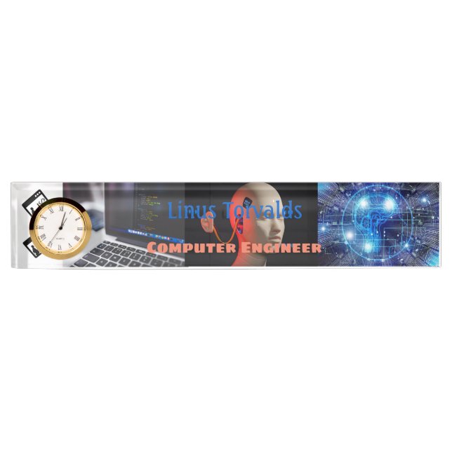 Programmieren von Sprachcomputeringenieuren Namensplakette (Vorderseite)