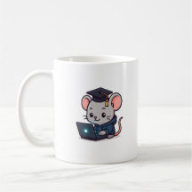 Programmierer Abschluss Kawaii Lustige Maus