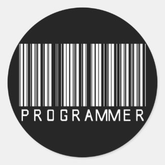 Programmierer-Bar Runder Aufkleber