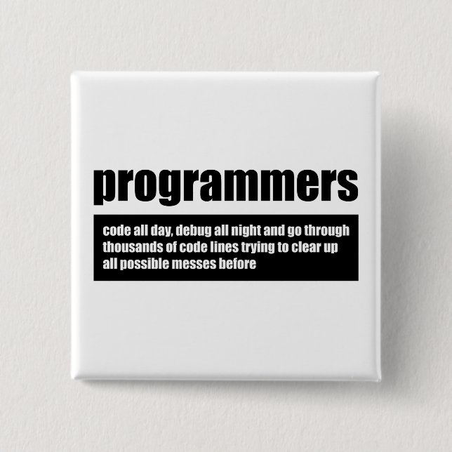 Programmierer Button (Vorderseite)