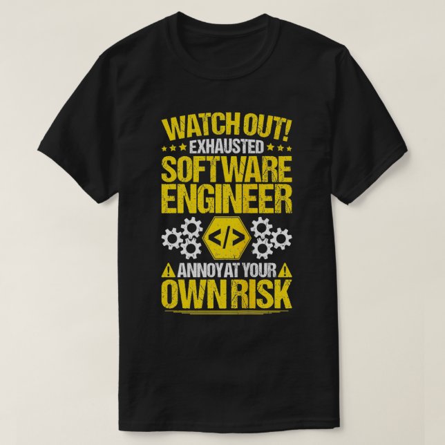 Programmierer-Code-Entwickler - Motor für eigene R T-Shirt (Design vorne)
