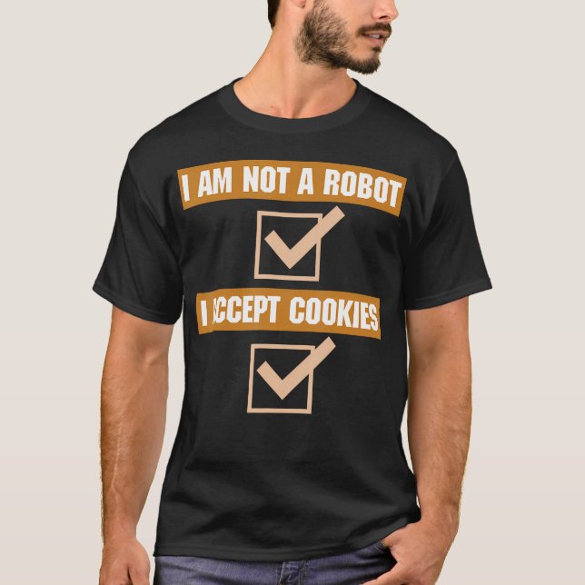 Programmierer Coder Computer Ich bin kein Roboter  T-Shirt (Vorderseite)