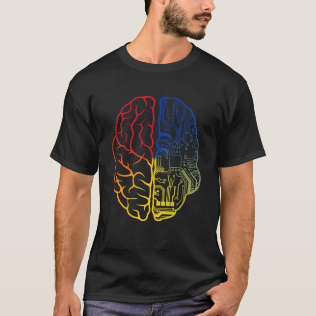 Programmierer Coder Gehirn Programmieren Coding Re T-Shirt (Vorderseite)