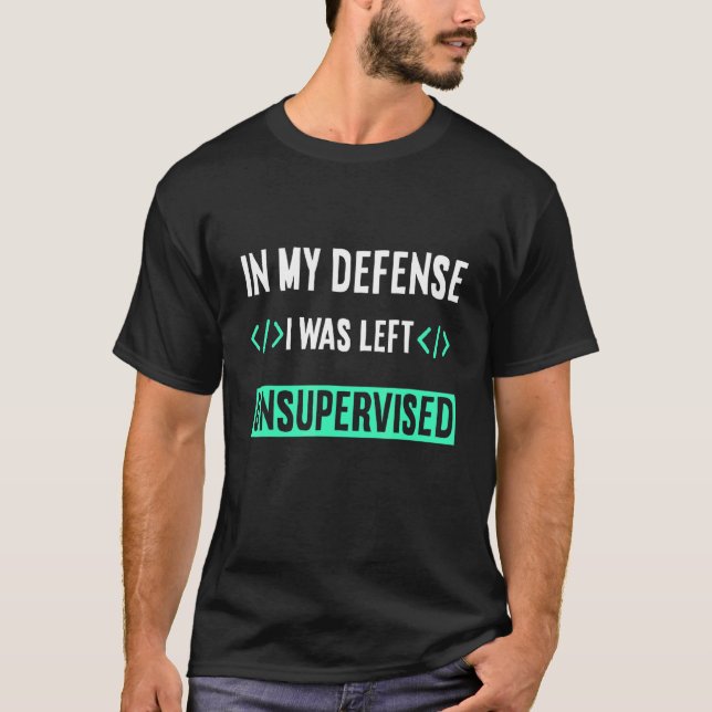 Programmierer Coder in meiner Verteidigung wurde i T-Shirt (Vorderseite)