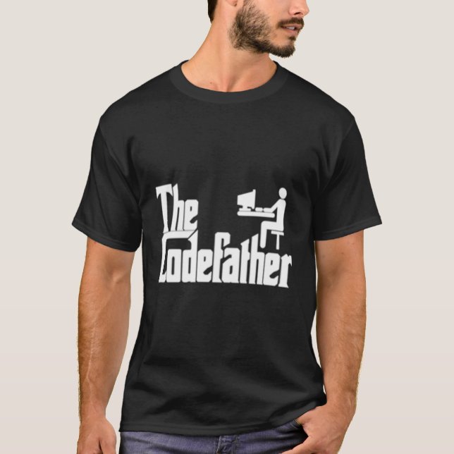 Programmierer Coding Hacker Codefather T-Shirt (Vorderseite)