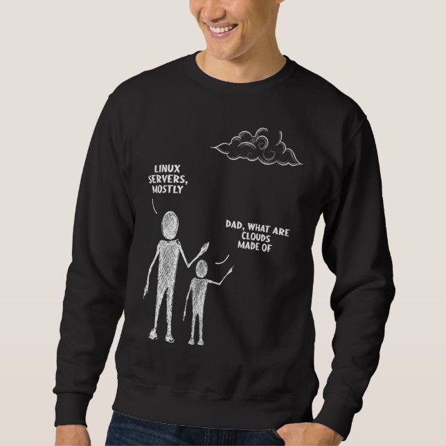 Programmierer Computer Cloud Storage Software Moto Sweatshirt (Vorderseite)