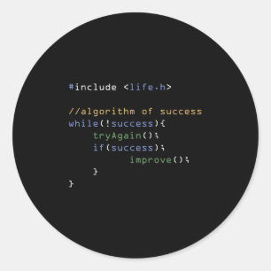 Programmierer Computerwissenschaftssystemcoding-Sp Runder Aufkleber
