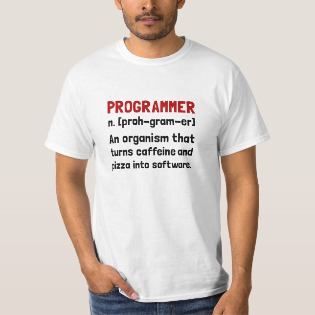 Programmierer-Definition T-Shirt (Vorderseite)