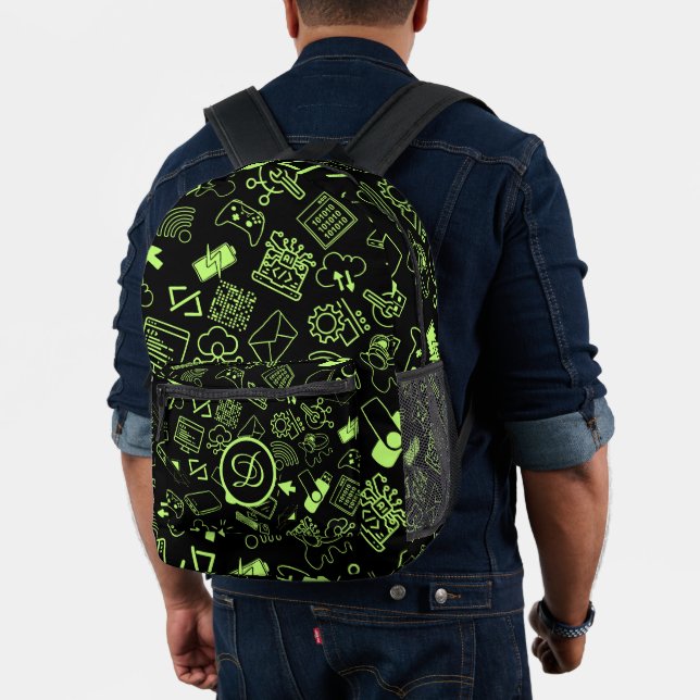 Programmierer, die Technik-Neongrün programmieren Bedruckter Rucksack (Insitu (Modell))