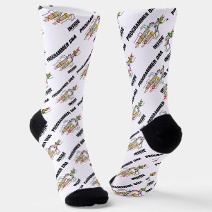 Programmierer-DNA Inside Molekularbiologie Humor Socken