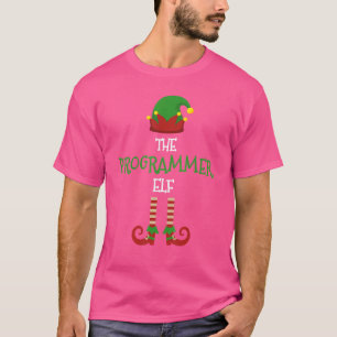 Programmierer-Elfen-Familien-Matching-Gruppen-Pyja T-Shirt