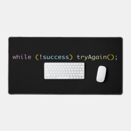 Programmierer Entwickler Coding Humor Versuchen Si Schreibtischunterlage
