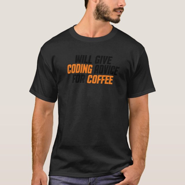 Programmierer-Entwickler geben Coding-Ratschläge f T-Shirt (Vorderseite)