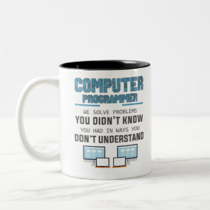 Programmierer-Entwickler-Informatiker Geschenk-IXe Zweifarbige Tasse