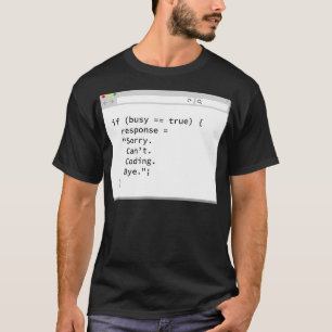 Programmierer-Entwickler SORRY CANT CODI T-Shirt