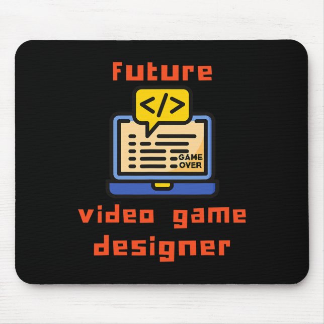 Programmierer für das zukünftige Videospiel-Design Mousepad (Vorne)