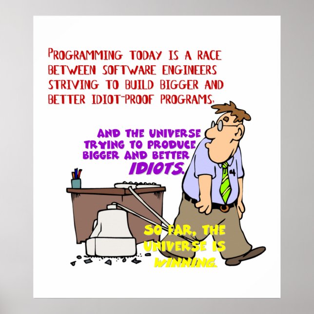 Programmierer gegen Universum (1) Poster (Vorne)