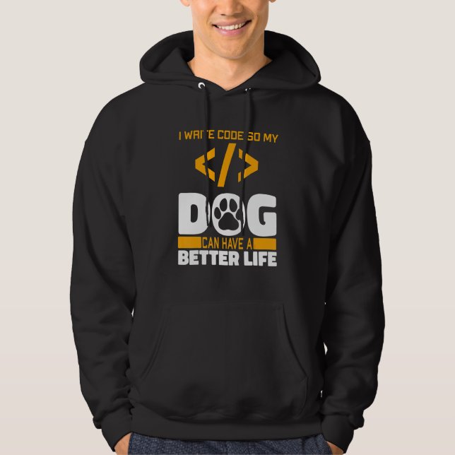Programmierer Hund Software-Entwickler - Codierung Hoodie (Vorderseite)