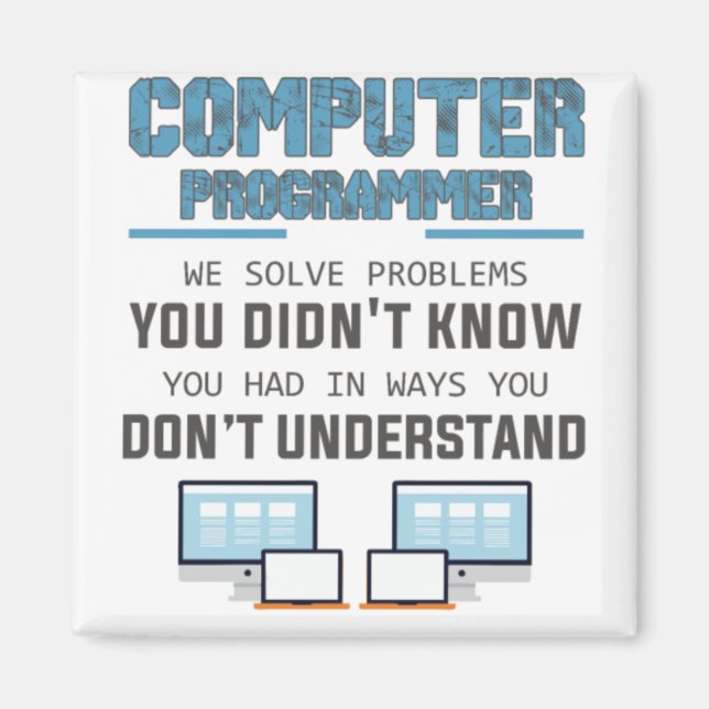 Programmierer-Informatiker Geschenk-IXe3i Magnet (Vorne)