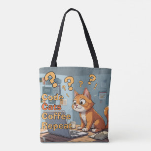Programmierer Katzen Humor Code, Katzen, Kaffee –