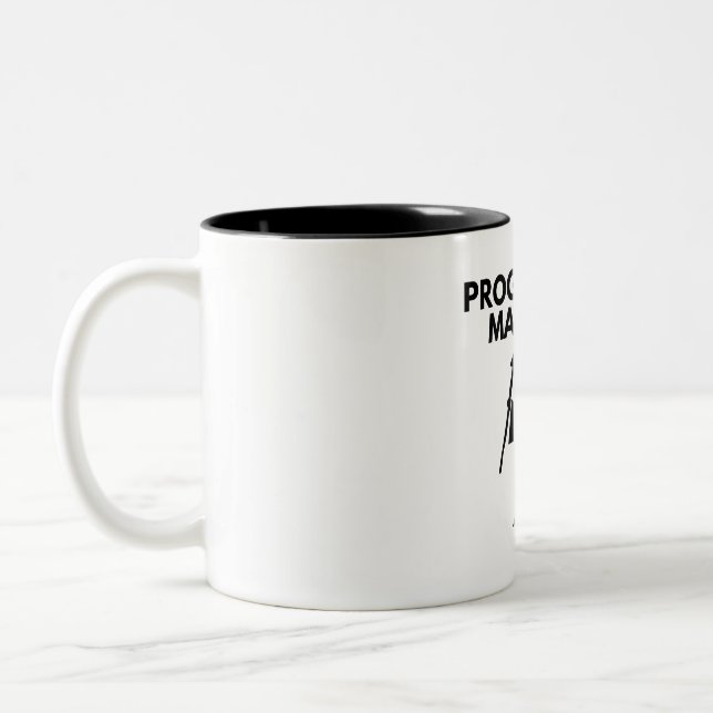 Programmierer Magician für Softwareentwickler Zweifarbige Tasse (Links)