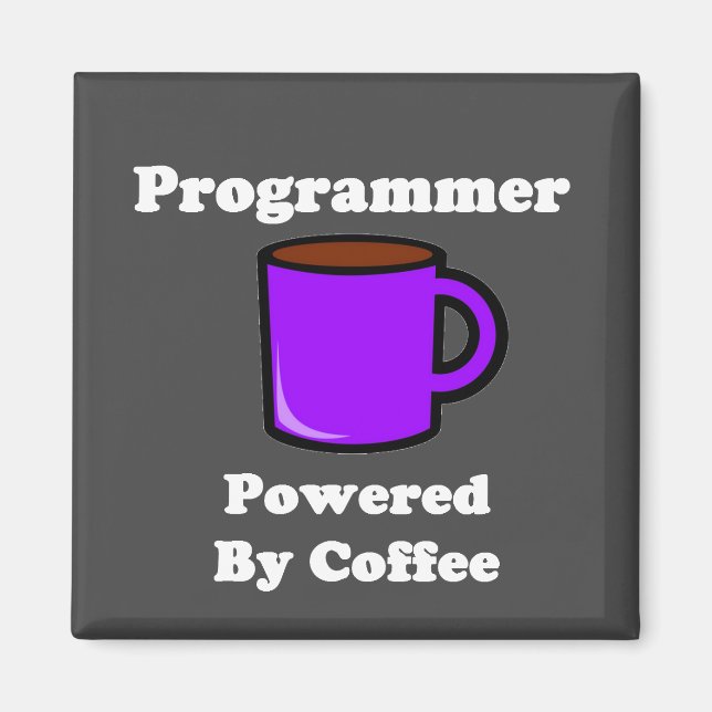 "Programmierer" mit Kaffee Magnet (Vorne)