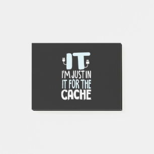 Programmierer nur in IT für den Cache Post-it Klebezettel