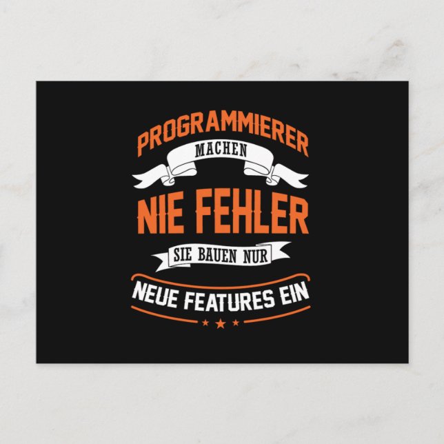 Programmierer Postkarte (Vorderseite)