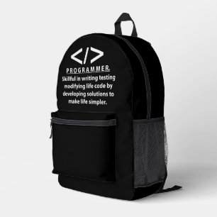 Programmierer-Programmier Bedruckter Rucksack