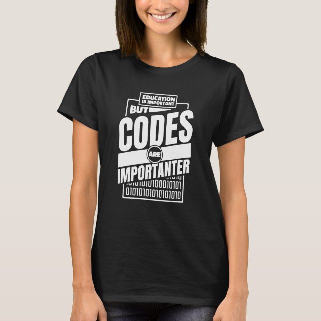 Programmierer-Programmiercoding T-Shirt (Vorderseite)
