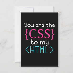 Programmierer Sie sind CSS zu meinem HTML RSVP Karte