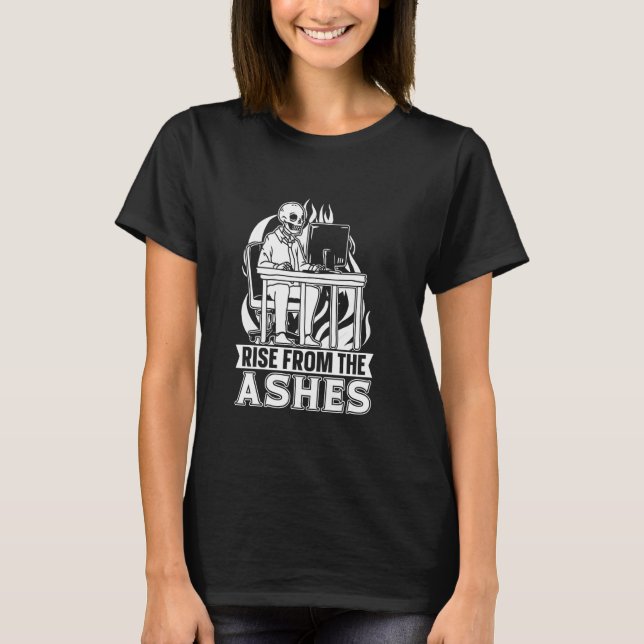 Programmierer Skeleton Developer Software Engineer T-Shirt (Vorderseite)