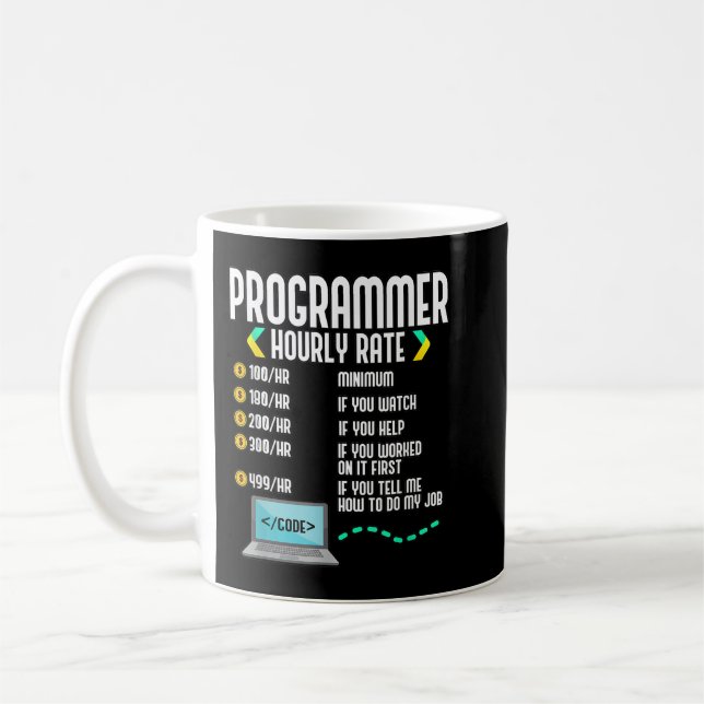 Programmierer Software-Entwicklungsrechner für Stu Kaffeetasse (Links)