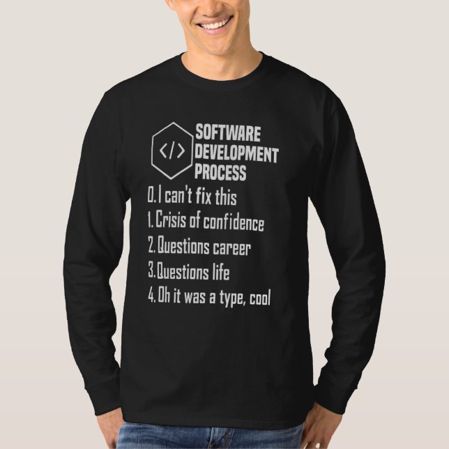 Programmierer Softwareentwickler Computertechniker T-Shirt (Vorderseite)