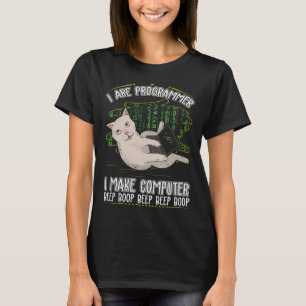 Programmierer Spaß Cat Informatist T-Shirt