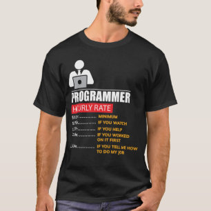 Programmierer-stündlicher Anteil - lustige T-Shirt