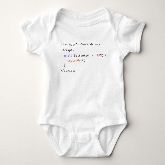 Programmierer und Entwickler Funny Newborn-Code-Sp Baby Strampler (Vorderseite)