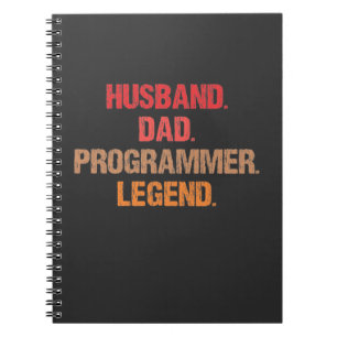 Programmierer Vater IT Nerd Admin Coder Vater Comp Notizblock