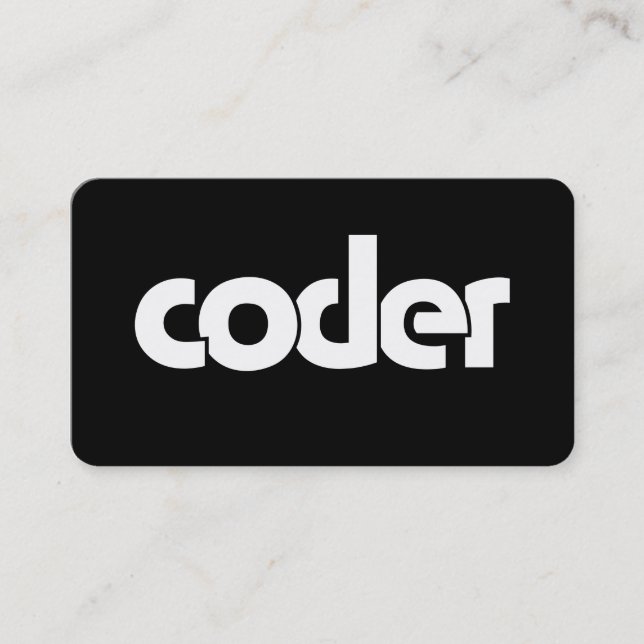 Programmierer Visitenkarte (Vorderseite)