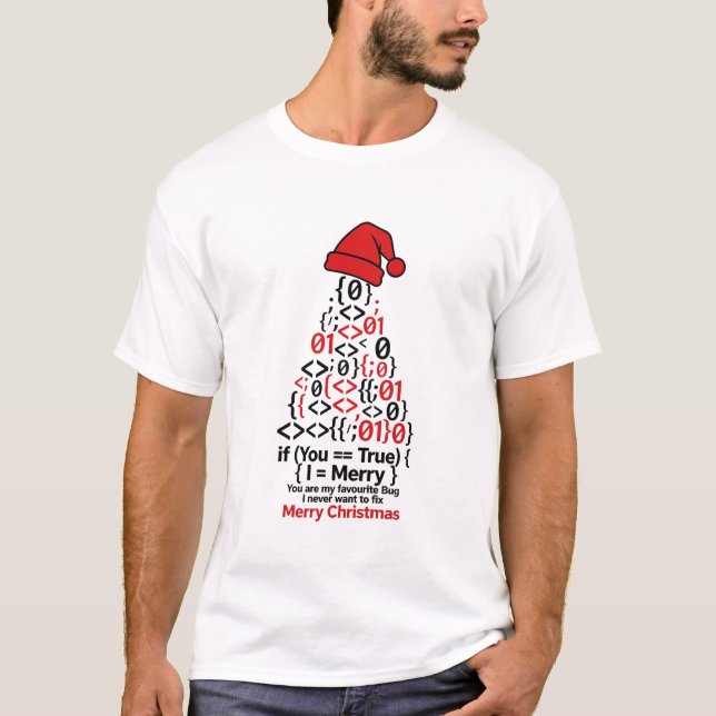 Programmierer Weihnachts-Shirt - Coding Tree Gesch T-Shirt (Vorderseite)