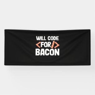Programmierer wird Code für Bacon Banner