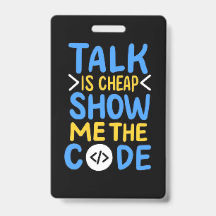 Programmierer zeig mir den Code Ausweis