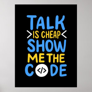 Programmierer zeigen mir den Code Poster