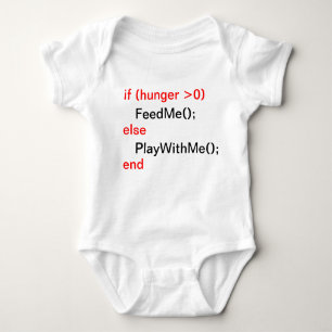 Programmiererbaby (FeedMe, PlayWithMe) Baby Strampler