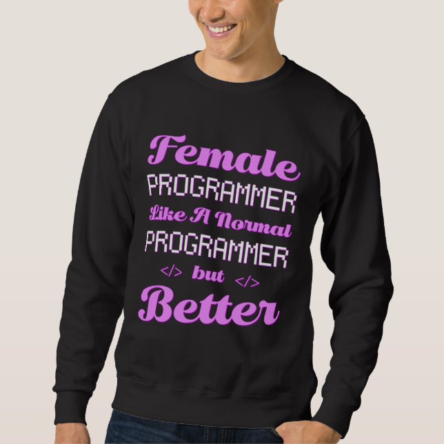 Programmiererin Sweatshirt (Vorderseite)