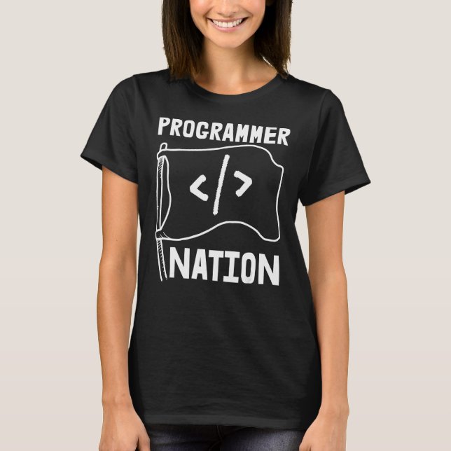 Programmierhandbuch für Programmierer-Nation T-Shirt (Vorderseite)