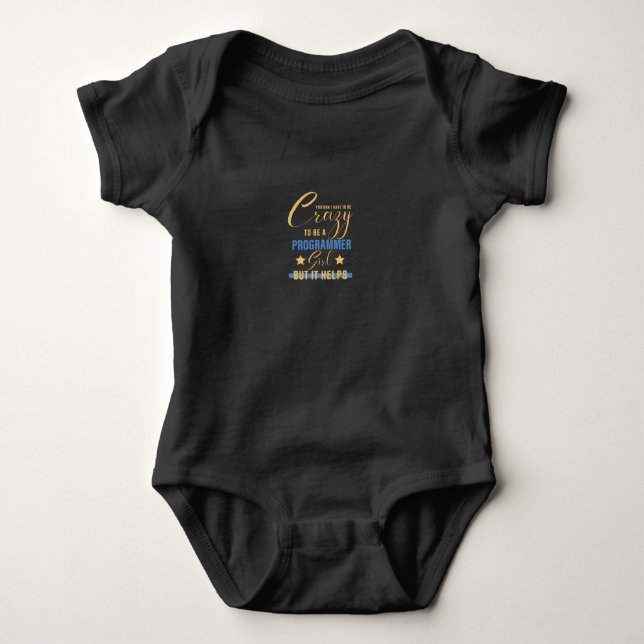Programmiermädchen Baby Strampler (Vorderseite)