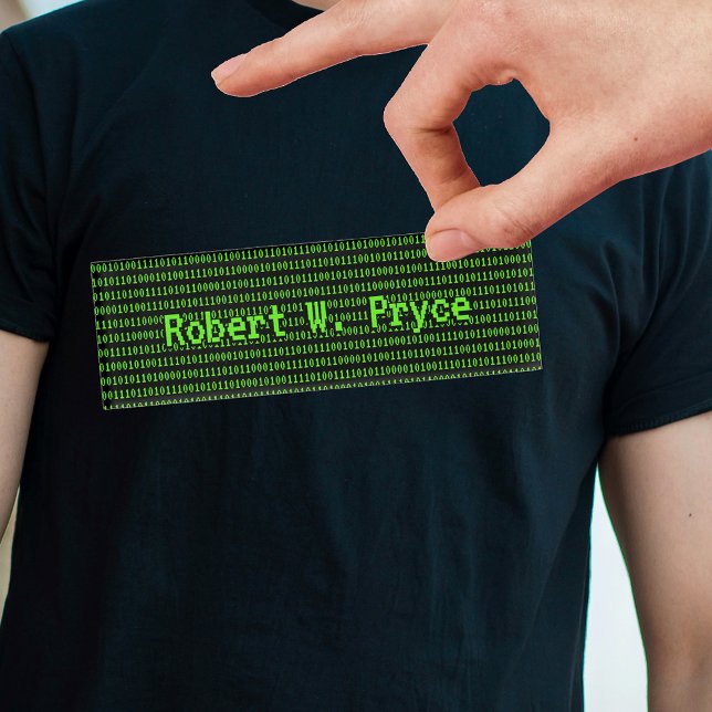 Programmiermaschinencode Binärer Hintergrund Benut Namenschild (Von Creator hochgeladen)